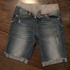 Justice denim shorts size 14R